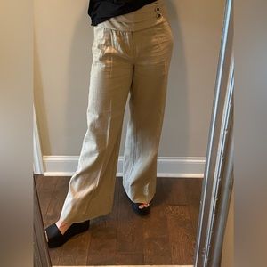 Elevenses Linen Blend Wide Leg Pants